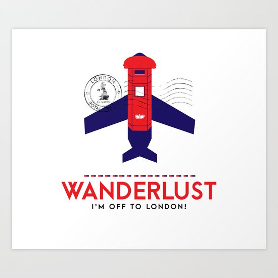 Royal Travel - London Wanderlust Art Print