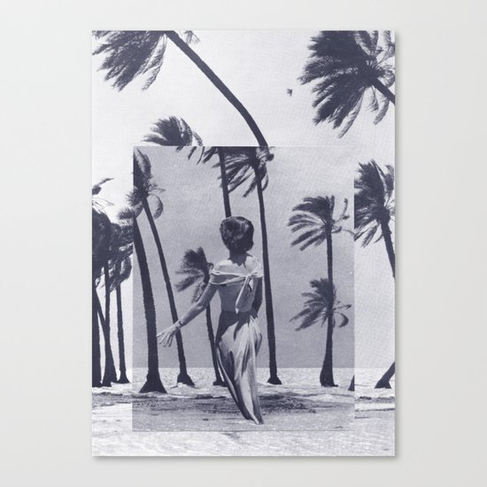 Tropical Storm in Purple Canvas Print