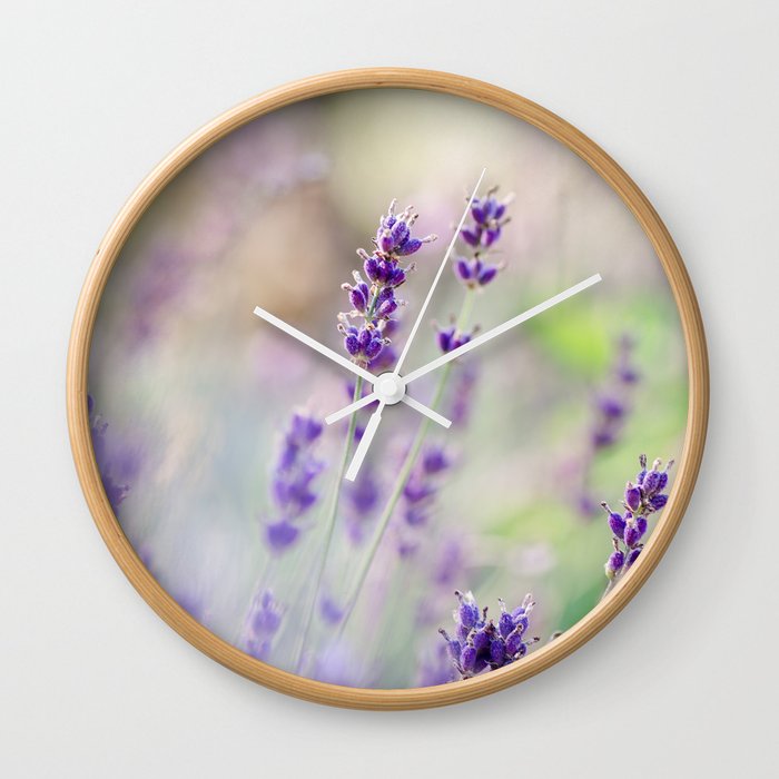 Lavender Loveliness Wall Clock