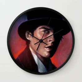 Damon in a Tophat Wall Clock