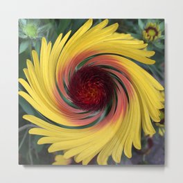 Flower Twirl 909 Metal Print | Swirl, Photo, Abstract, Red, Digital, Garden, Art, Contemporary, Design, Flower 