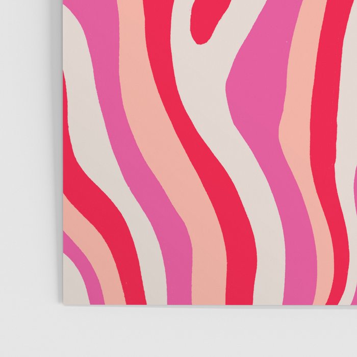 pink zebra stripes Poster by sunshinecanteen | Society6