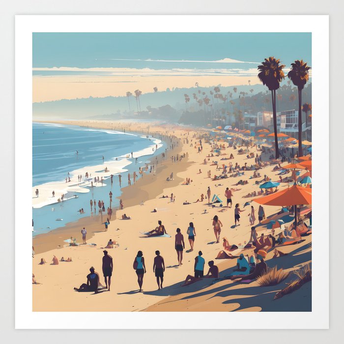California beach serie 1 Art Print