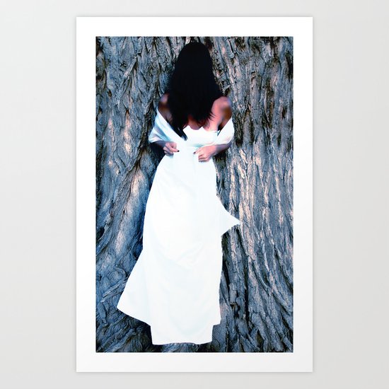 Faced Art Print