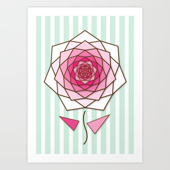 Crystal Flower Art Print