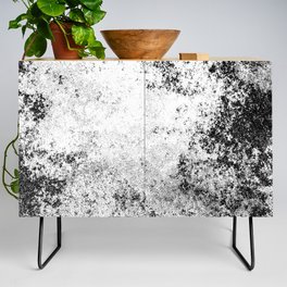 Black engraved and White Credenza