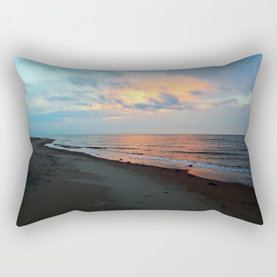 PEI Sandy Beach Sunset Rectangular Pillow