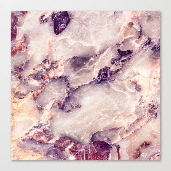 Pink marble texture effect Canvas Print