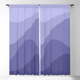 Abstract Color Waves Very Peri Blackout Curtain