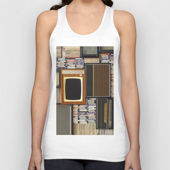 techno vintage Unisex Tank Top
