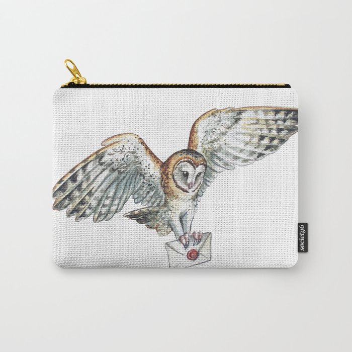 Mail Owl Barn Owl Carry All Pouch By Jodyedwardsart Society6