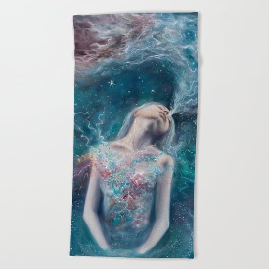 Love Will Split You Open Into Light Beach Towel