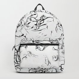 Minimalist Line Abstraction Backpack