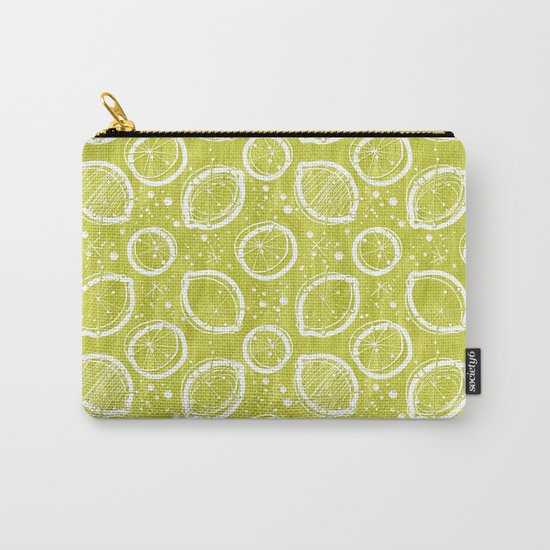 Atomic Lemonade_Green and White Carry-All Pouch