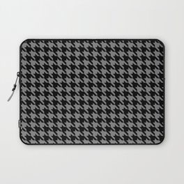 Black and Grey Classic houndstooth pattern Laptop Sleeve