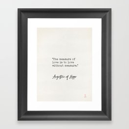 Augustine of Hippo quote A Framed Art Print