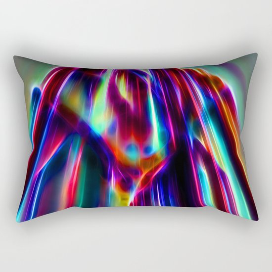 Neon mountain Rectangular Pillow