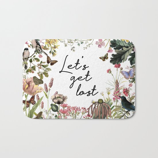 LET'S GET LOST Bath Mat