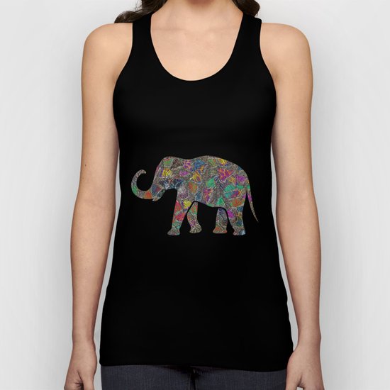 Animal Mosaic - The Elephant Unisex Tank Top
