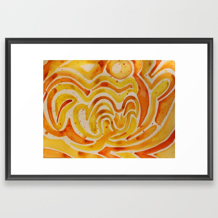 Spirit Waves Series #9 Framed Art Print