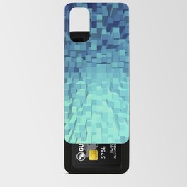 Teal Pixelated Pattern 1 Android Card Case