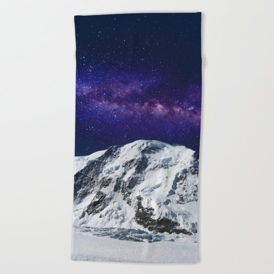 Snow + Galaxy #society6 #decor #buyart Beach Towel