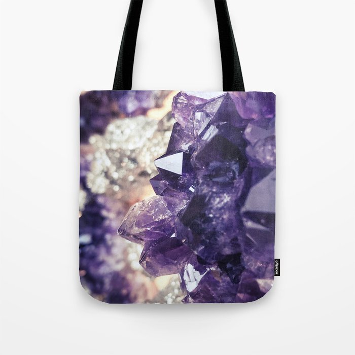 Crystal gemstone - ultra violet Tote Bag