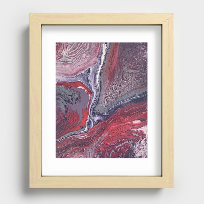 Red and Purple  Recessed Framed Print