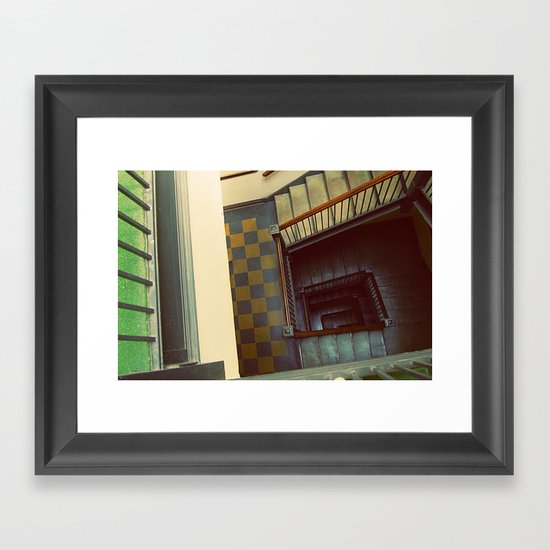Spiral Staircase Framed Art Print