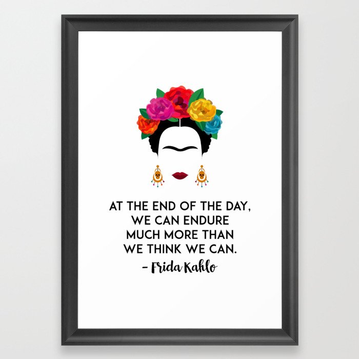 Frida's Strength Framed Art Print