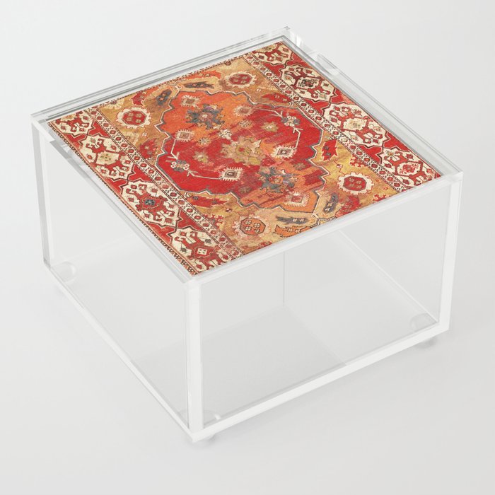 Transylvanian West Anatolian Carpet Print Acrylic Box