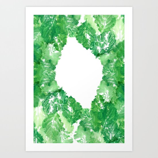 too many leaves Art Print