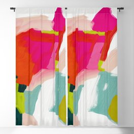 abstract pink art Blackout Curtain