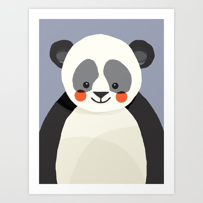 Giant Panda, Animal Portrait Art Print
