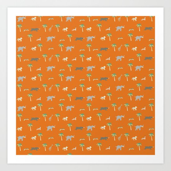 Pattern of The Darjeeling Limited & Hotel Chevalier Art Print