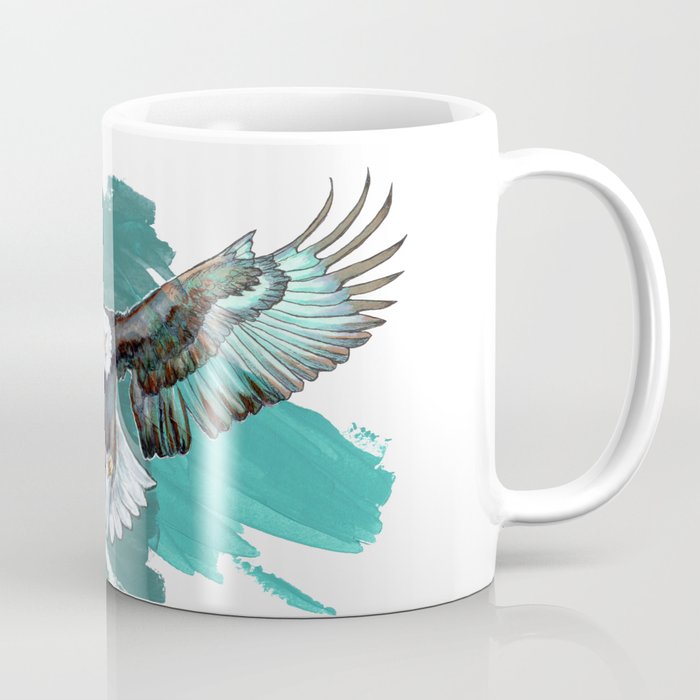 Turquoise Bald Eagle  Coffee Mug