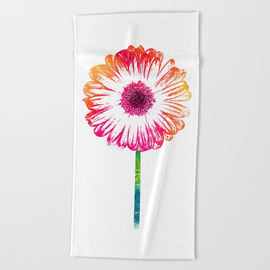 Gerbera Beach Towel