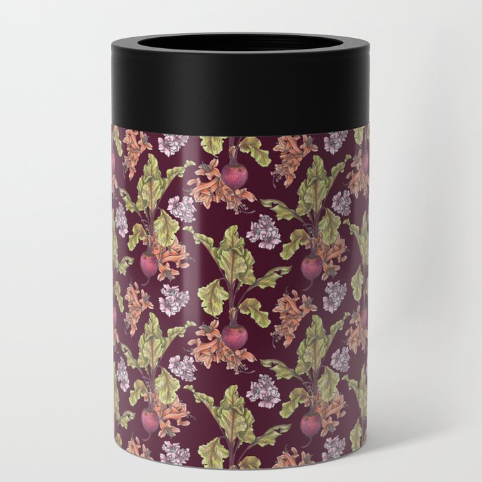 Blooming Beets Brown Can Cooler
