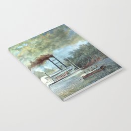 Steamboat Race on the Mississippi River 1858 Notebook
