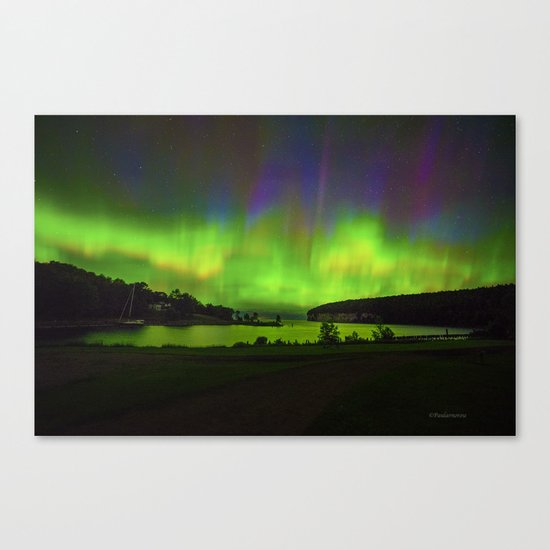 Northern Lights at Historic Fayette Canvas Print