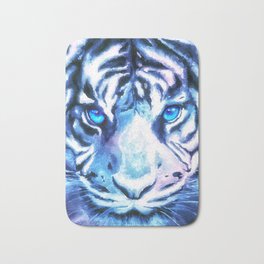 White Tiger | Snow Tiger | Tiger Face | Space Tiger Bath Mat