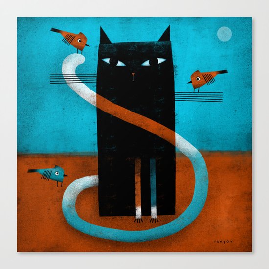 OFFSET WHISKERS Canvas Print