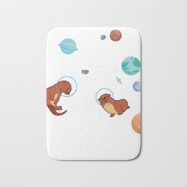Otter Space Shirt For Space Scientists Bath Mat