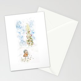 Holiday birdy Stationery Cards