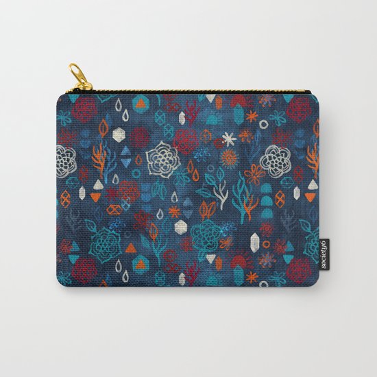 Earth, Water, Fire, Air - a watercolor pattern Carry-All Pouch