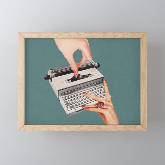 Typecast Framed Mini Art Print