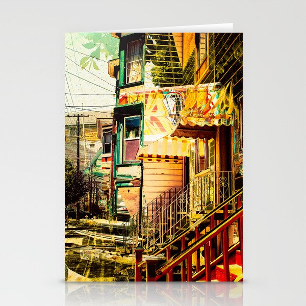 The Victorians' life in the Mission district - San Francisco Stationery Cards