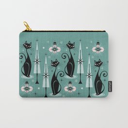 Mid Century Meow Atomic Kitty Christmas ©studioxtine Carry-All Pouch