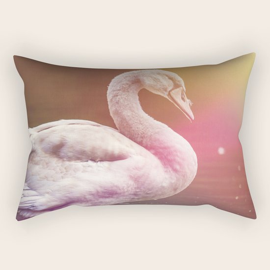 Swan Rectangular Pillow