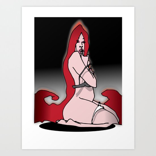 red heads Art Print